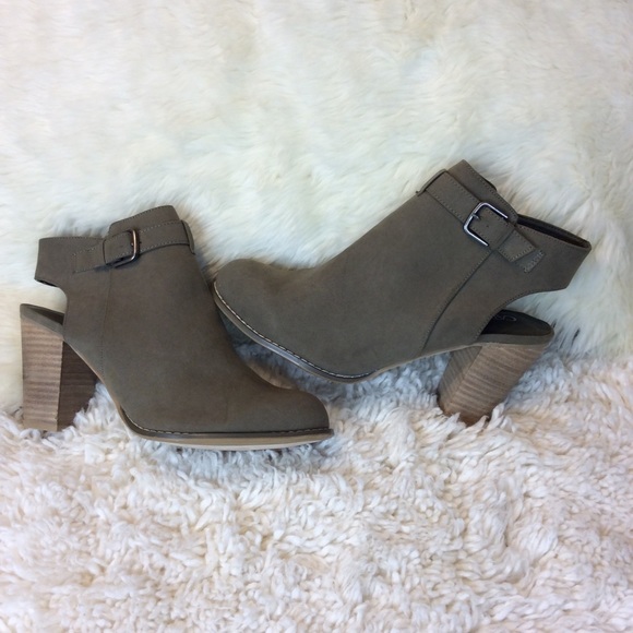 Cato Green Open Heel Ankle Booties Size 10 - Picture 2 of 8